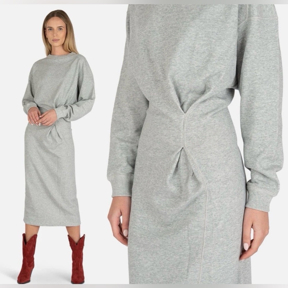 Isabel Marant Gray Long Sleeve Dress
